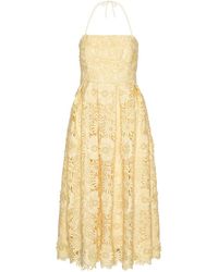 ROTATE BIRGER CHRISTENSEN - 3D Lace Midi Dress - Lyst