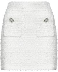 Self-Portrait - Crystal-Embellished Padded-Shoulder Jacket - Lyst