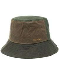 Barbour - Logo Embroidered Two-Toned Bucket Hat - Lyst
