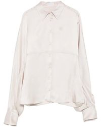 Brunello Cucinelli - Batwing-Sleeve Silk Shirt - Lyst