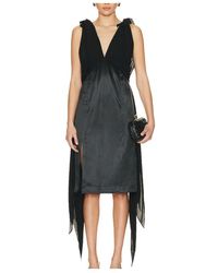 Bottega Veneta - Fluid Midi Dress - Lyst