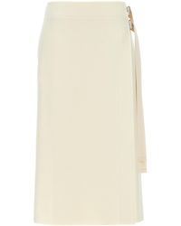 Jil Sander - Wrap-Designed A-Line Midi Skirt - Lyst