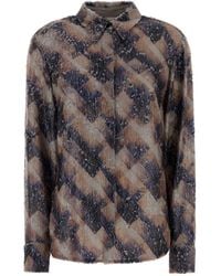 Dries Van Noten - All-Over Patterned Button-Up Shirt - Lyst