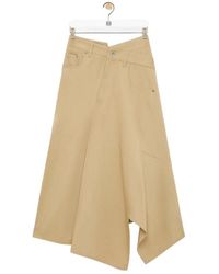 Loewe - Asymmetric Mid Waist Skirt - Lyst
