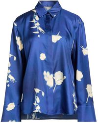 Max Mara - Floral-Print Silk Shirts - Lyst