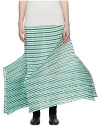 Issey Miyake - Asymmetrical Hem Midi Skirt - Lyst
