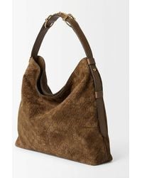 Gucci - Beatrix Large Tote Bag, Suede - Lyst