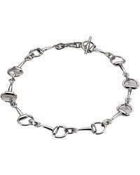 Gucci - Horsebit Motif Necklace - Lyst