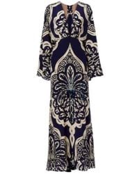 Johanna Ortiz - Sequined Printed Silk Maxi Dress - Lyst