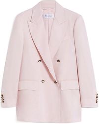 Max Mara - Double-Breasted Long-Sleeved Jacket - Lyst