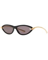 Bottega Veneta - Narrow Cat-Eye Sunglasses - Lyst
