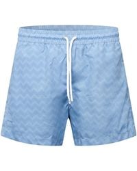 Missoni - Lightblue Chevronjacquard Shorts - Lyst