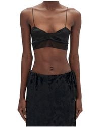 Ann Demeulemeester - Scoop-Neck Cropped Top - Lyst