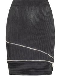 ANDREADAMO - Andreadamo Zip-Detail Cut-Out Detailed Knitted Skirt - Lyst