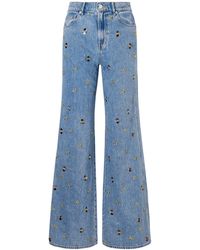 Veronica Beard - Kasey Wide-Leg Jeans - Lyst