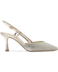 Ninalilou - 65Mm Crystal-Embellished Slingback Pumps - Lyst