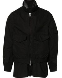 Sacai - Rip Stop Zip-Up Bomber Jacket - Lyst