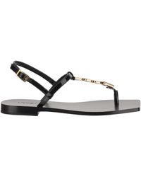 Versace - V-Chain Square-Toe Sandals - Lyst