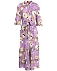MAX&Co. - Flower-Printed Shirt Dress - Lyst