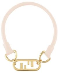 Fendi - Logo Details Necklace - Lyst