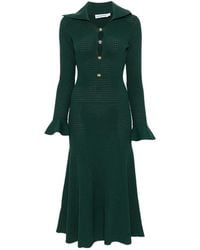 Self-Portrait - Keyhole Knit Midi Dress - Lyst