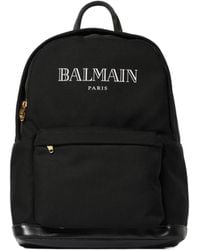 Balmain - Logo Backpack - Lyst