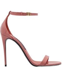 Dolce & Gabbana - Dg Logo Plaque Sandals - Lyst