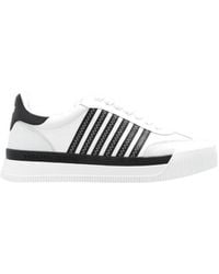 DSquared² - Striped Leather Sneakers - Lyst