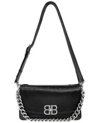 Balenciaga - Logo Plaque Shoulder Bag - Lyst