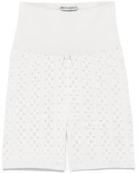 JW Anderson - Jw Anderson Knitted Pointelle Fitted Shorts - Lyst