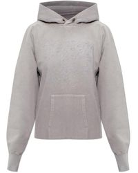 Maison Margiela - Printed-Detail Drawstring Hoodie - Lyst