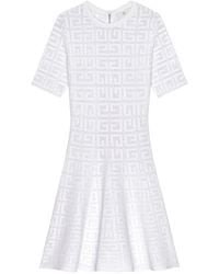 Givenchy - 4G Jacquard Flared Mini Dress - Lyst