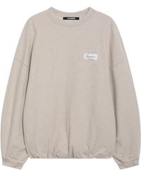 Jacquemus - Logo Patch Crewneck Sweatshirt - Lyst