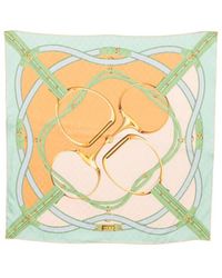 Gucci - Printed Silk Jacquard Carré - Lyst