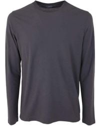 Zanone - Long-Sleeved Cotton Sweatshirt - Lyst