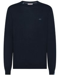 Sun 68 - Crew Neck Knitted Jumper - Lyst