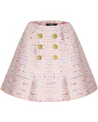Balmain - A-Line Mini Skirt - Lyst