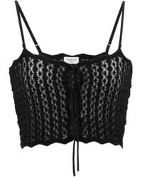 Saint Laurent - Sleeveless Tops - Lyst