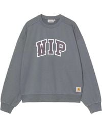 Carhartt - Logo Printed Crewneck Sweatshirt - Lyst