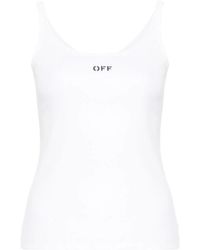 Off-White c/o Virgil Abloh - Off Stamp Sleeveless Tank Top - Lyst