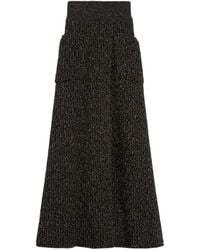 Max Mara - Ribbed Wool And Cashmere Flared Skirt - Lyst