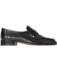 The Row - Pleated Penny Flat Shoes - Lyst