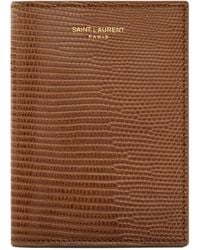 Saint Laurent - Paris Credit Card Wallet - Lyst