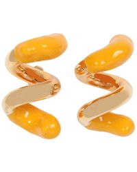 Sunnei - Fusillo Logo Engraved Earrings - Lyst