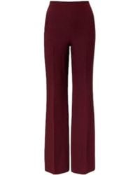 Roland Mouret - Wool And Silk Wide-Leg Pants - Lyst