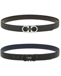 Ferragamo - Ferragamo Eyewear Reversible Logo Buckle Belts - Lyst