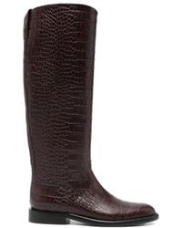 Paris Texas - Montana Croc-Effect Montana Boots - Lyst
