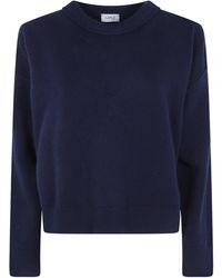 Mrz - Cropped Oversized Round Neck Sweater - Lyst