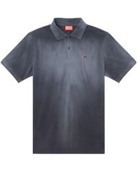 DIESEL - T-Rejust-R3 Logo Embroidery Jersey Polo Shirt - Lyst