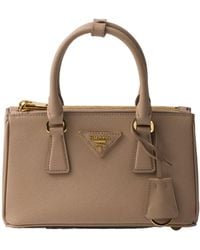 Prada - Galleria Mini Saffiano Leather Bag - Lyst